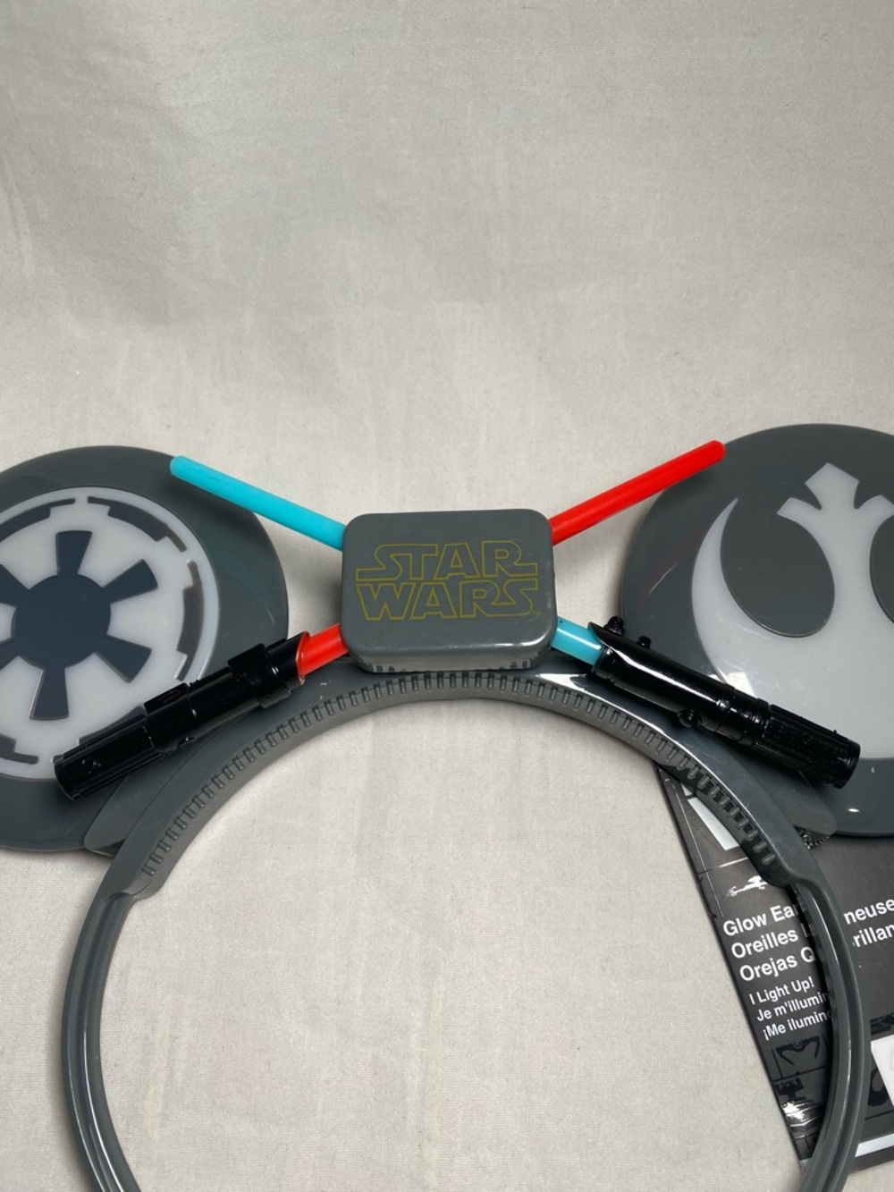 Star Wars Gray Rebel & Empire Glow Headband with Red and Blue Accents - Picture 4 of 7